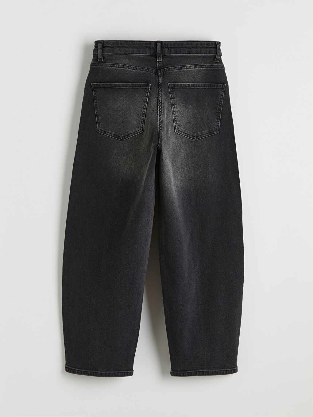 İndigo Barrel Fit Kadın Jean Pantolon-1