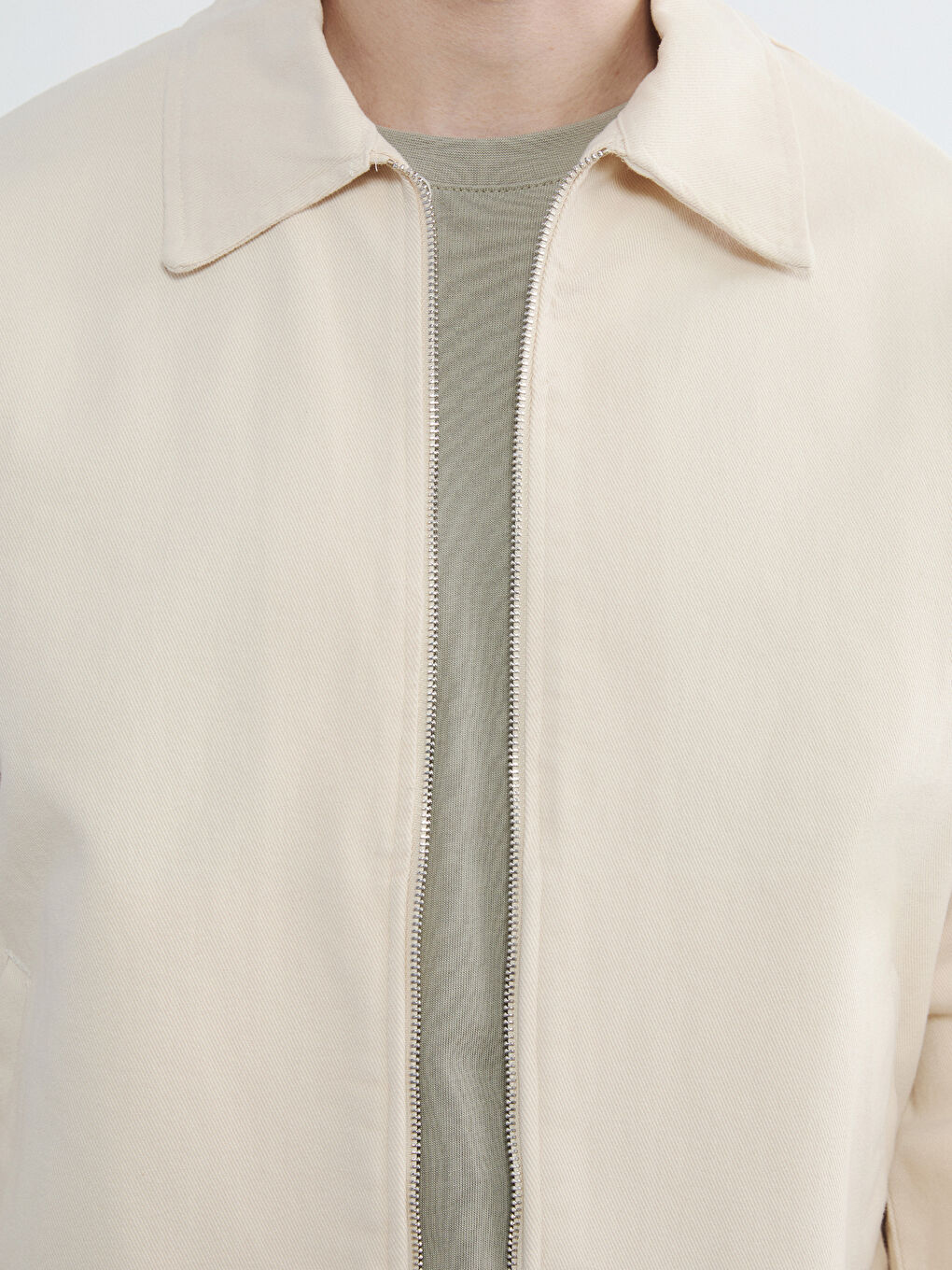 Ekru Standart Kalıp Erkek Ceket-2