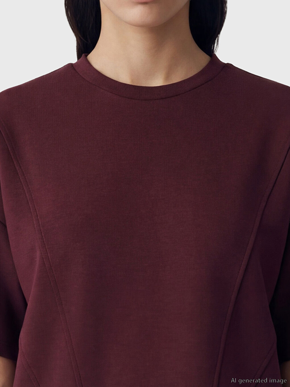 Woman BORDEAUX T-Shirt-2