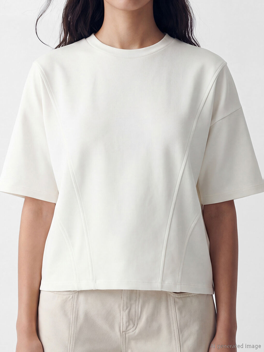 Crew Neck Women's T-Shirt-2