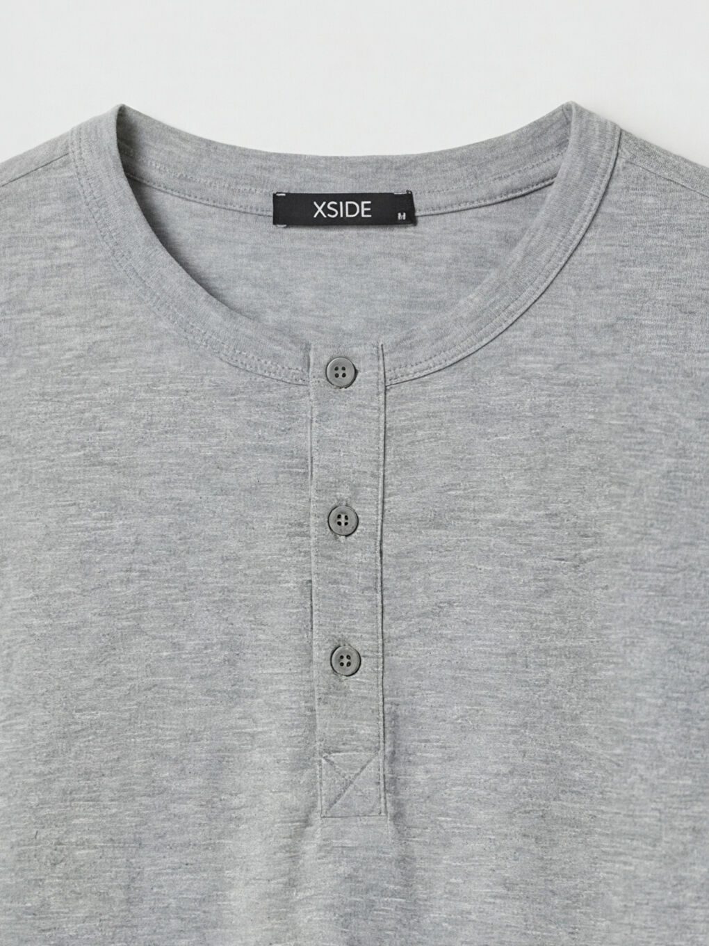 Gri Bisiklet Yaka Erkek Sweatshirt-2