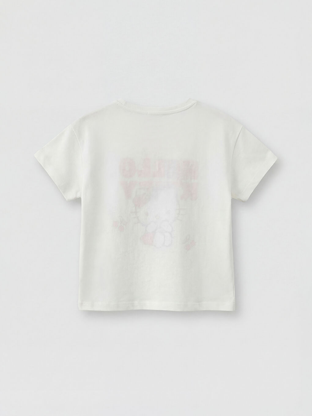 Ekru Hello Kitty Baskılı Kız Çocuk Tişört-1
