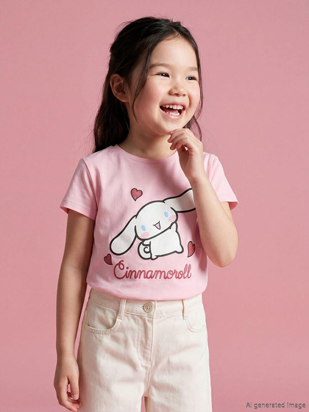 Hello Kitty Printed Girls' T-Shirt 2 Pack-1