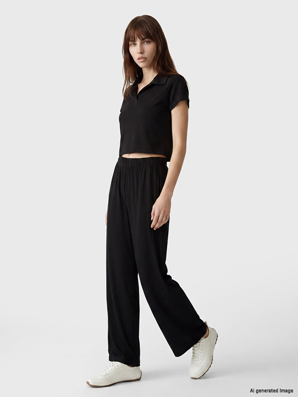 Tuta sportive për femra me bel elastik