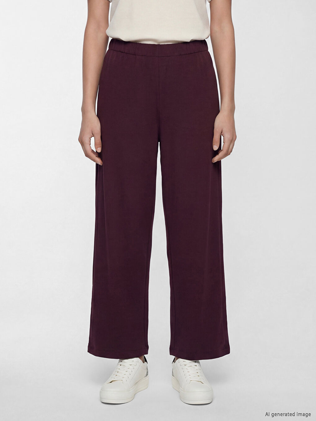 Elastic Waist Women's Sweatpants-1
