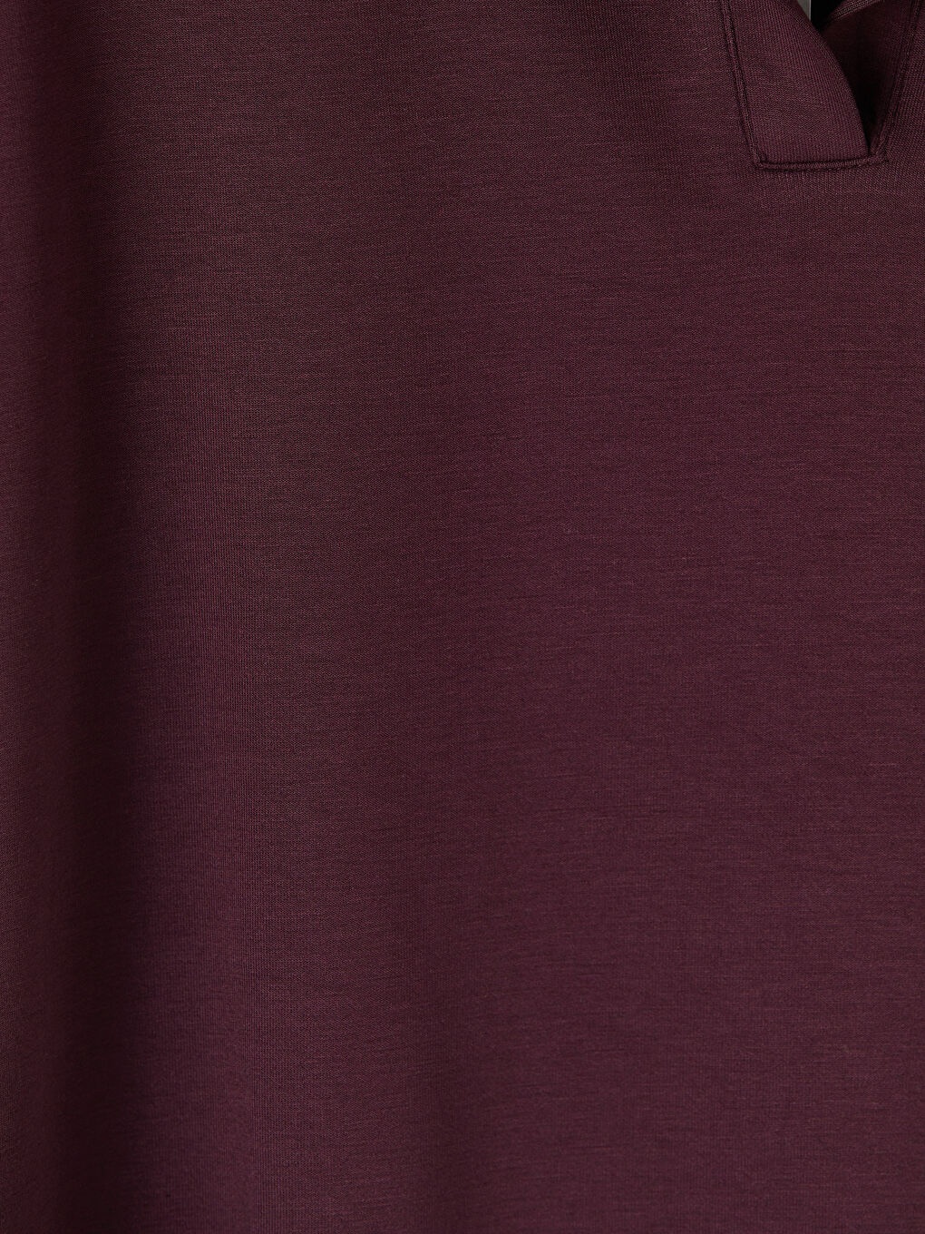 Bordo Polo Yaka Kadın Tişört-2