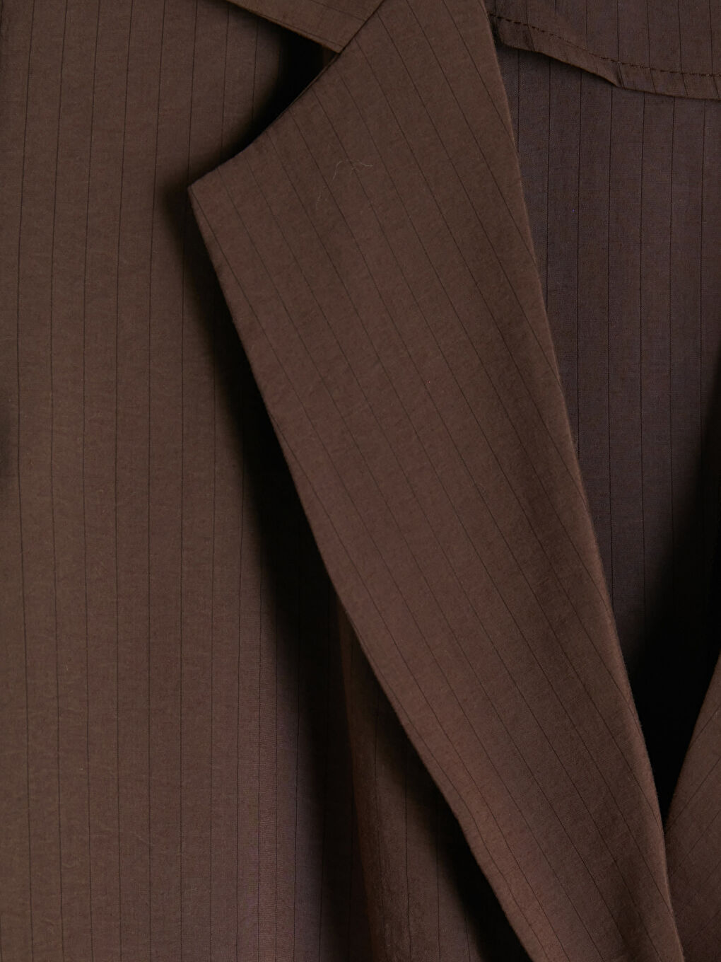 Kahverengi Kruvaze Yaka Kadın Blazer Ceket-2