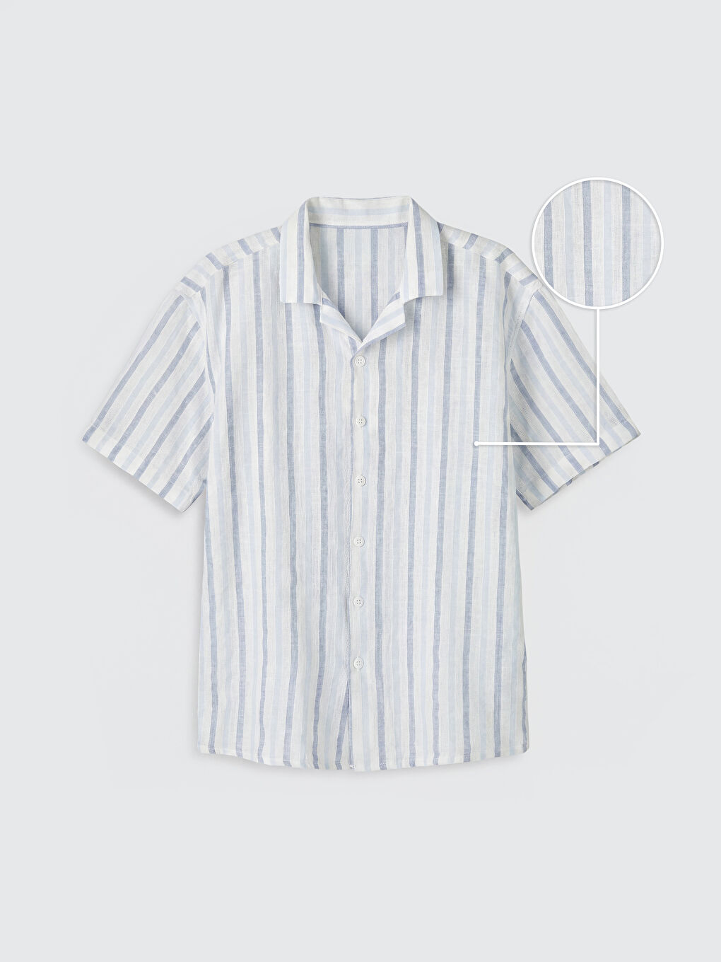 Mavi Çizgili Erkek Çocuk Gömlek