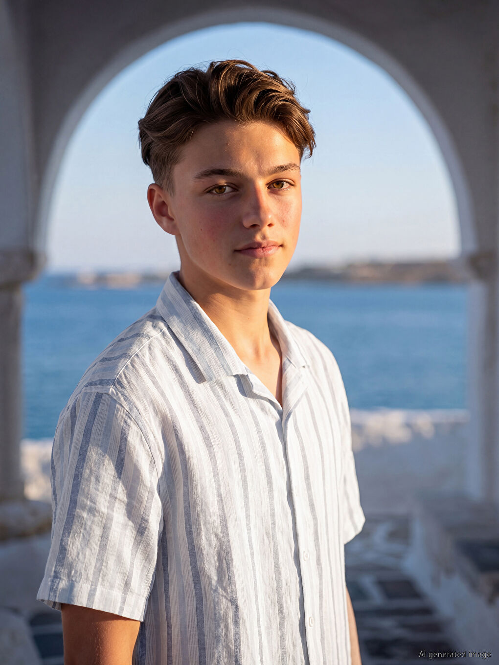 Striped Boys' Shirt-1