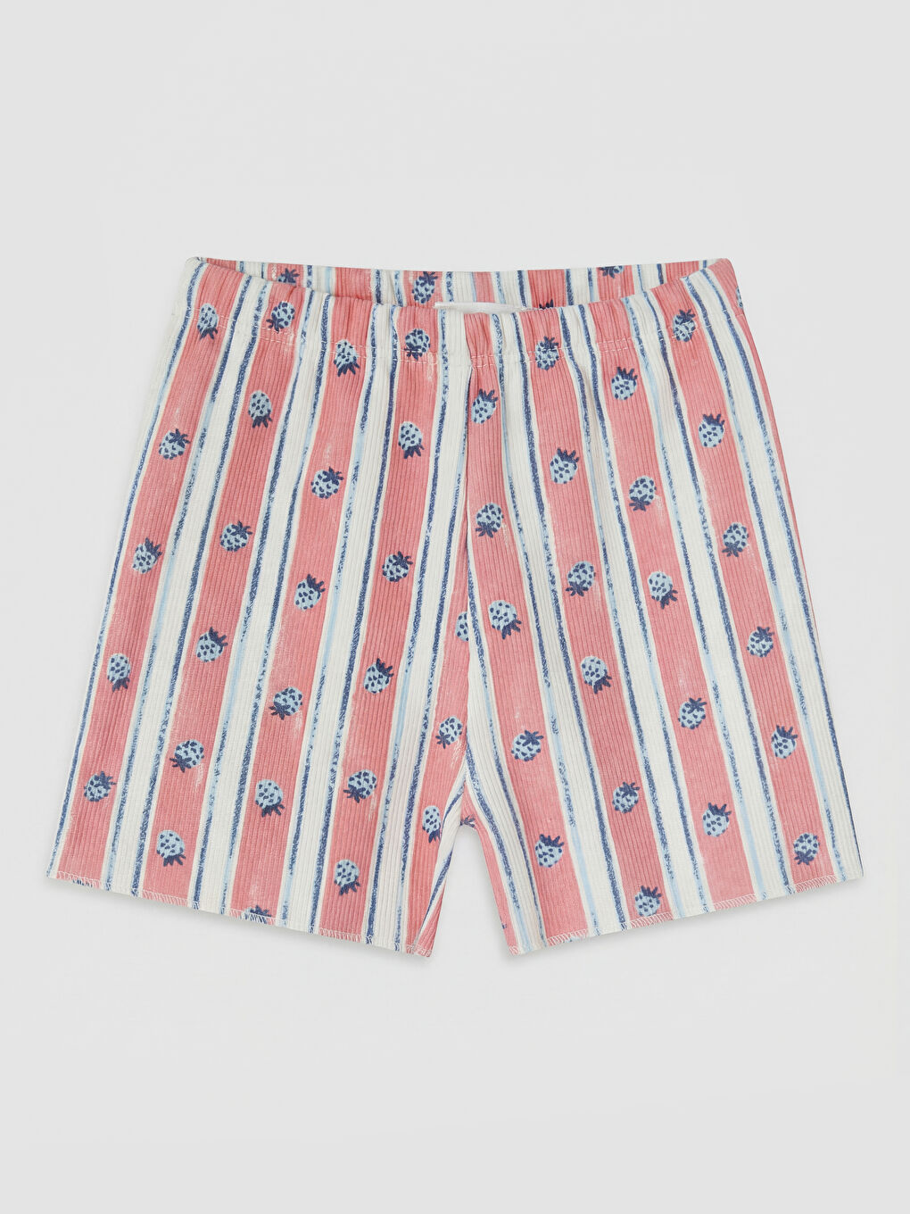 Ekru Baskılı Kız Bebek Şortlu Takım-4