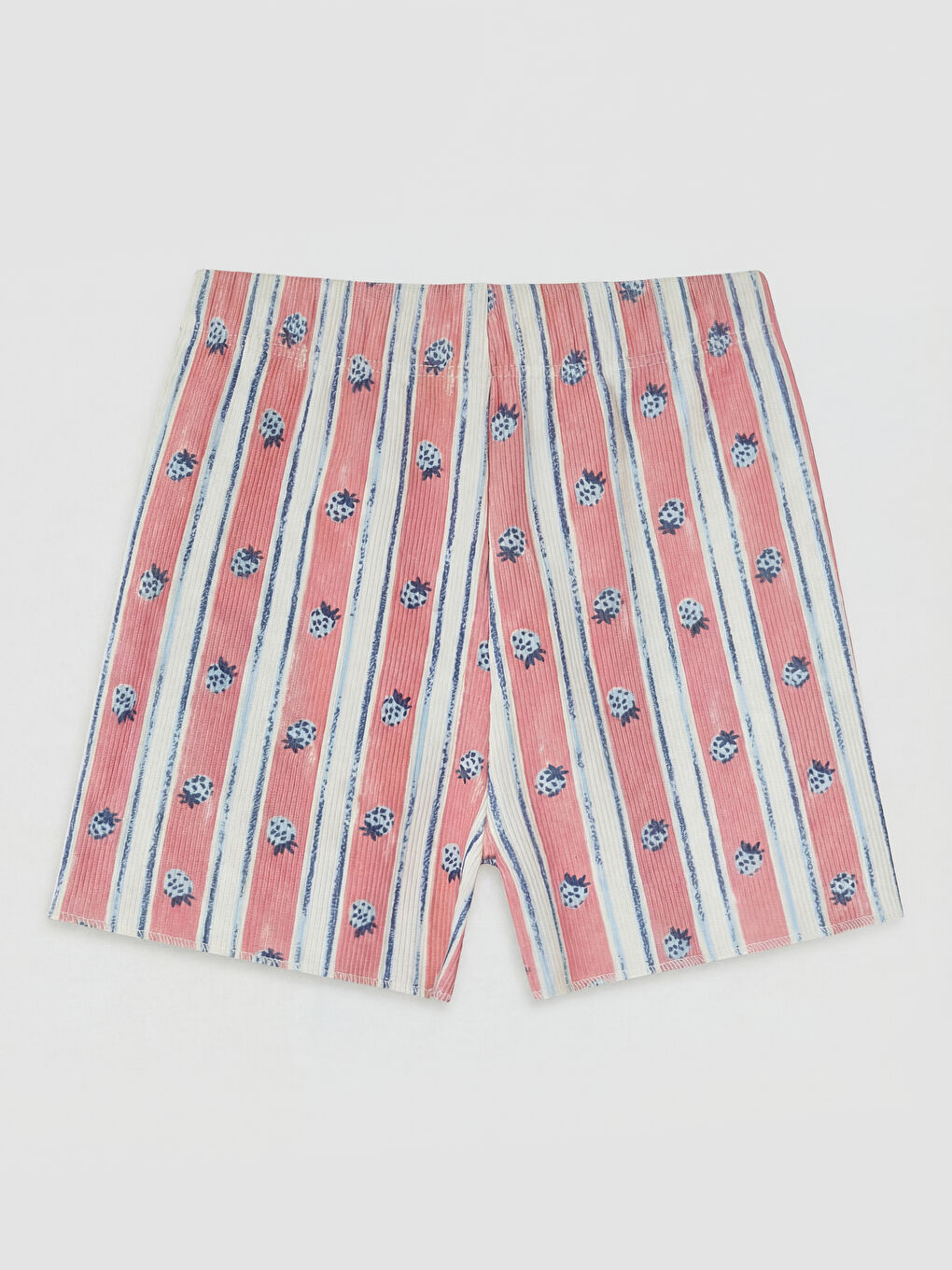 Ekru Baskılı Kız Bebek Şortlu Takım-5