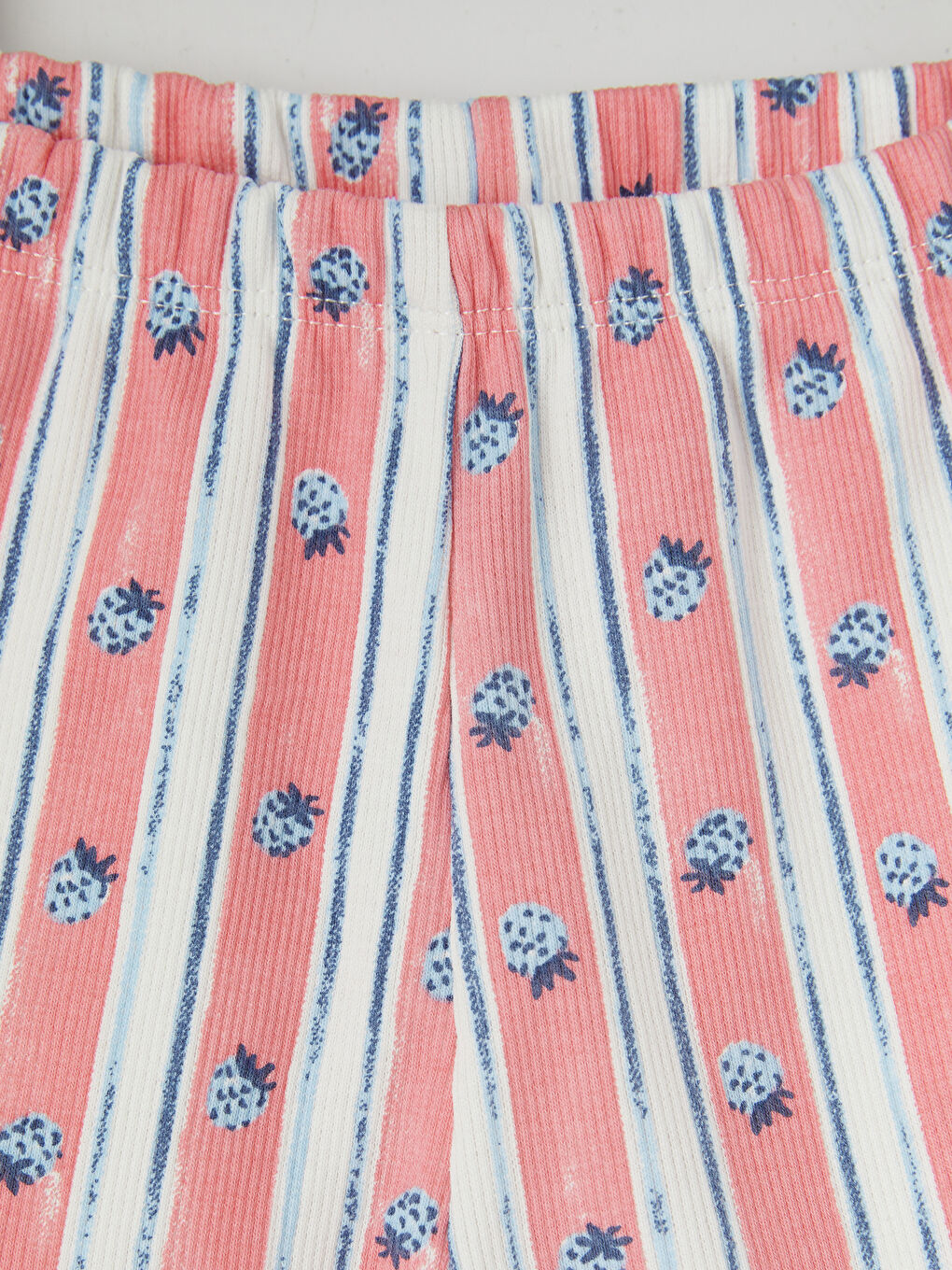 Ekru Baskılı Kız Bebek Şortlu Takım-6