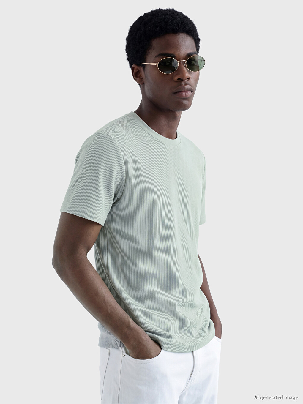 Crew Neck %100 Cotton Men's T-Shirt