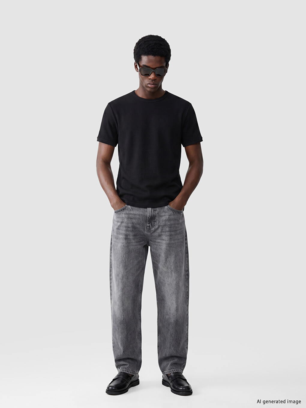 Crew Neck Textured Men's T-Shirt-1