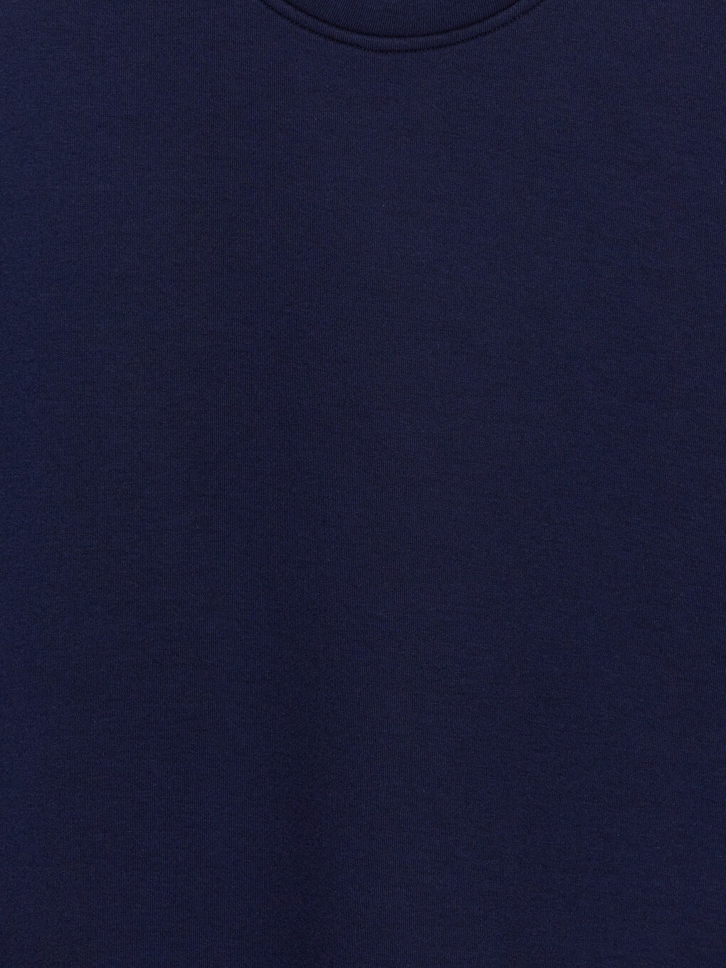 Lacivert Bisiklet Yaka Erkek Tişört-2