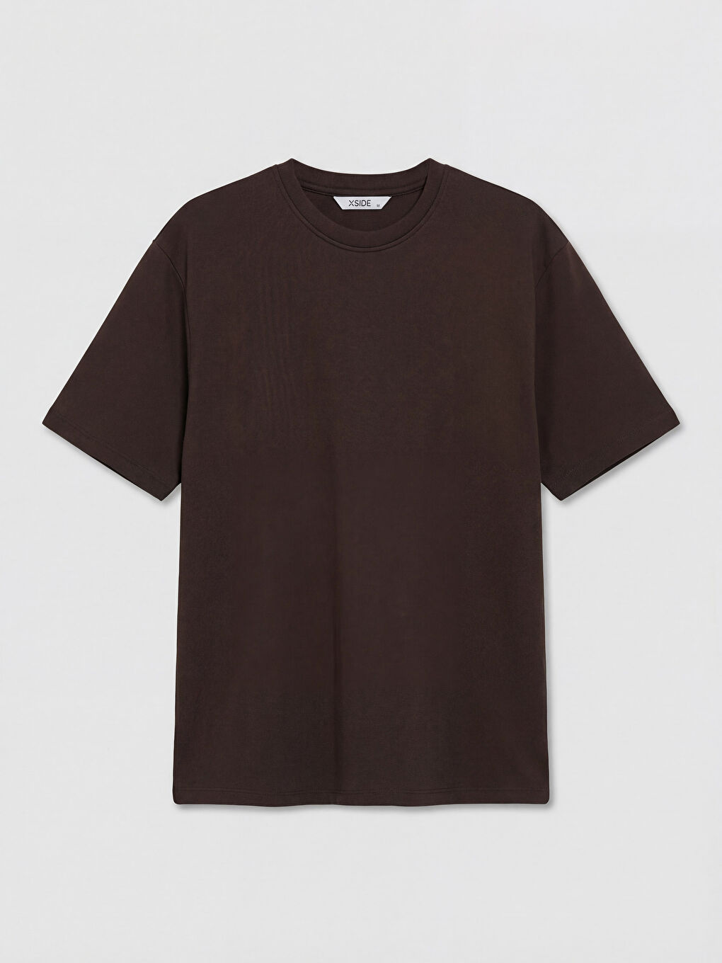 Kahverengi Bisiklet Yaka Erkek Tişört