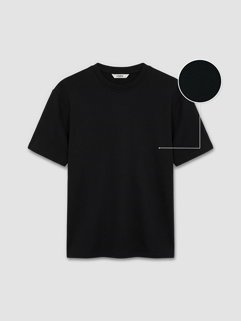 Siyah Bisiklet Yaka Erkek Tişört