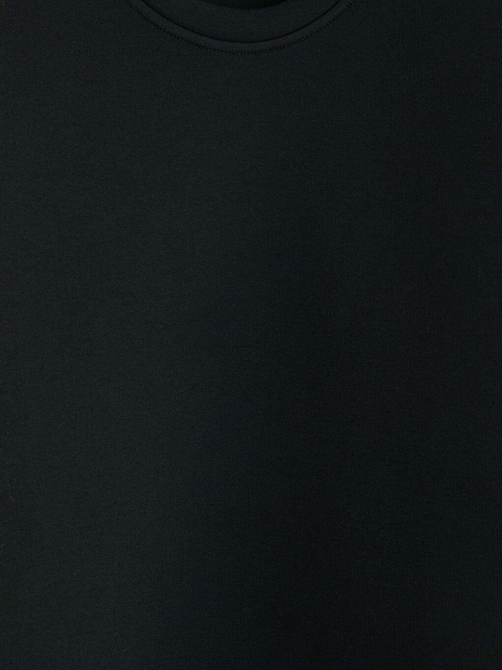 Siyah Bisiklet Yaka Erkek Tişört-2