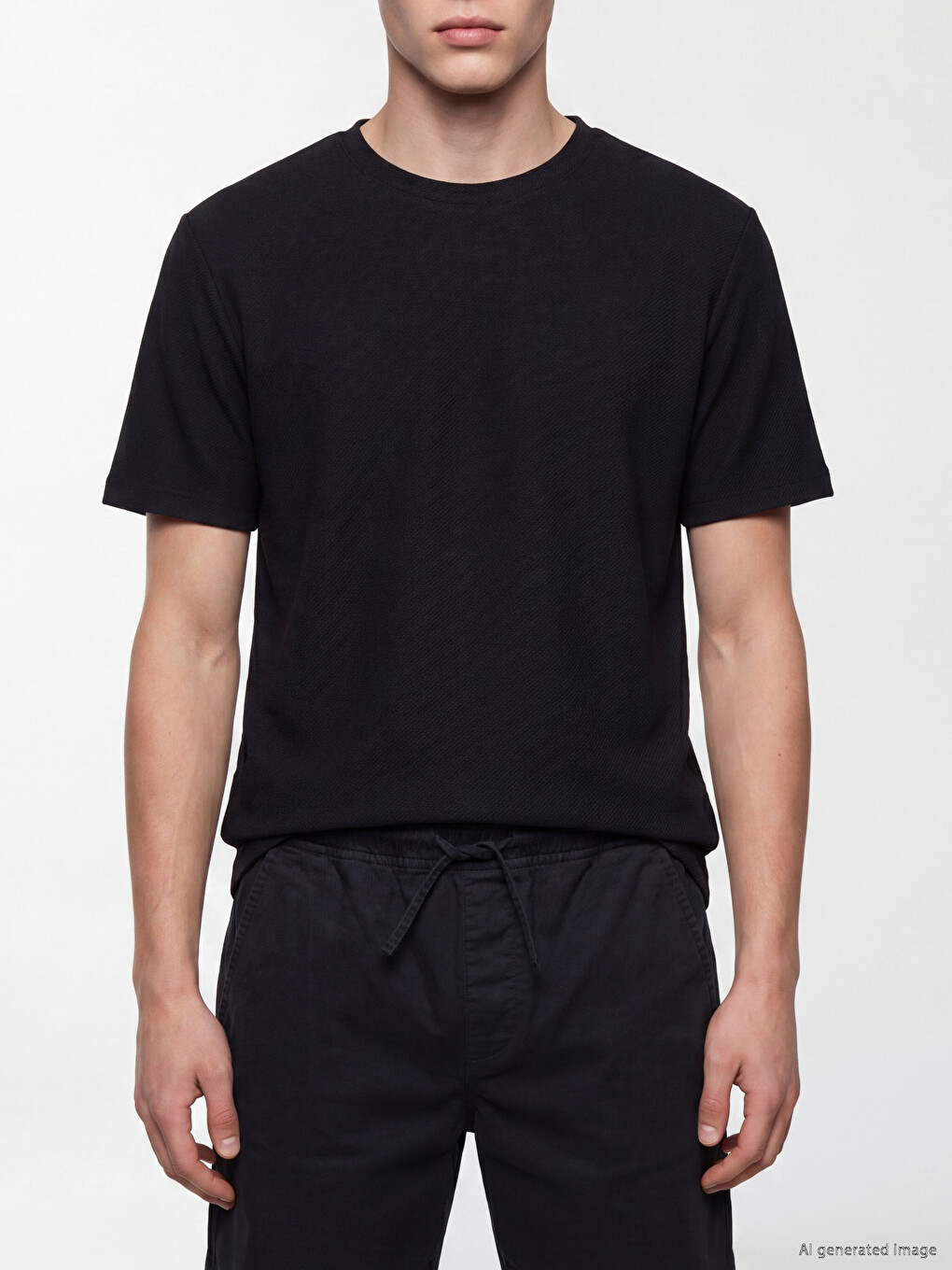 Crew Neck 100% Cotton Men's T-shirt-2