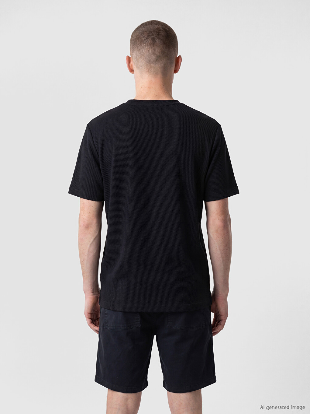 Crew Neck 100% Cotton Men's T-shirt-3