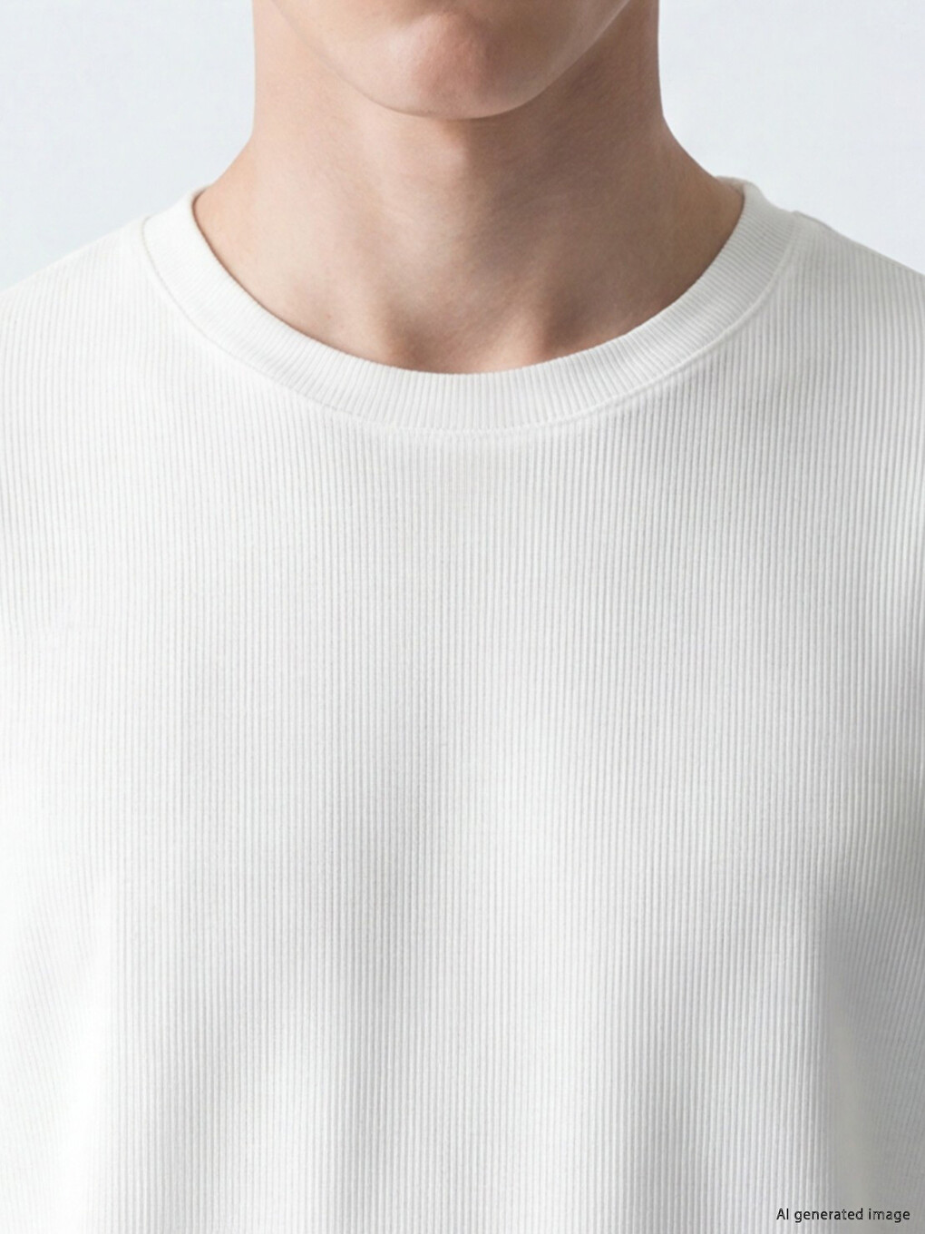 Crew Neck %100 Cotton Men's T-Shirt-2