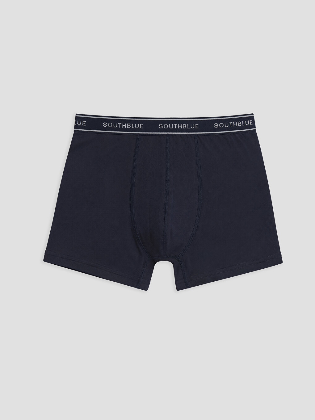 Lacivert Pamuklu Esnek Erkek 3'lü Boxer-1