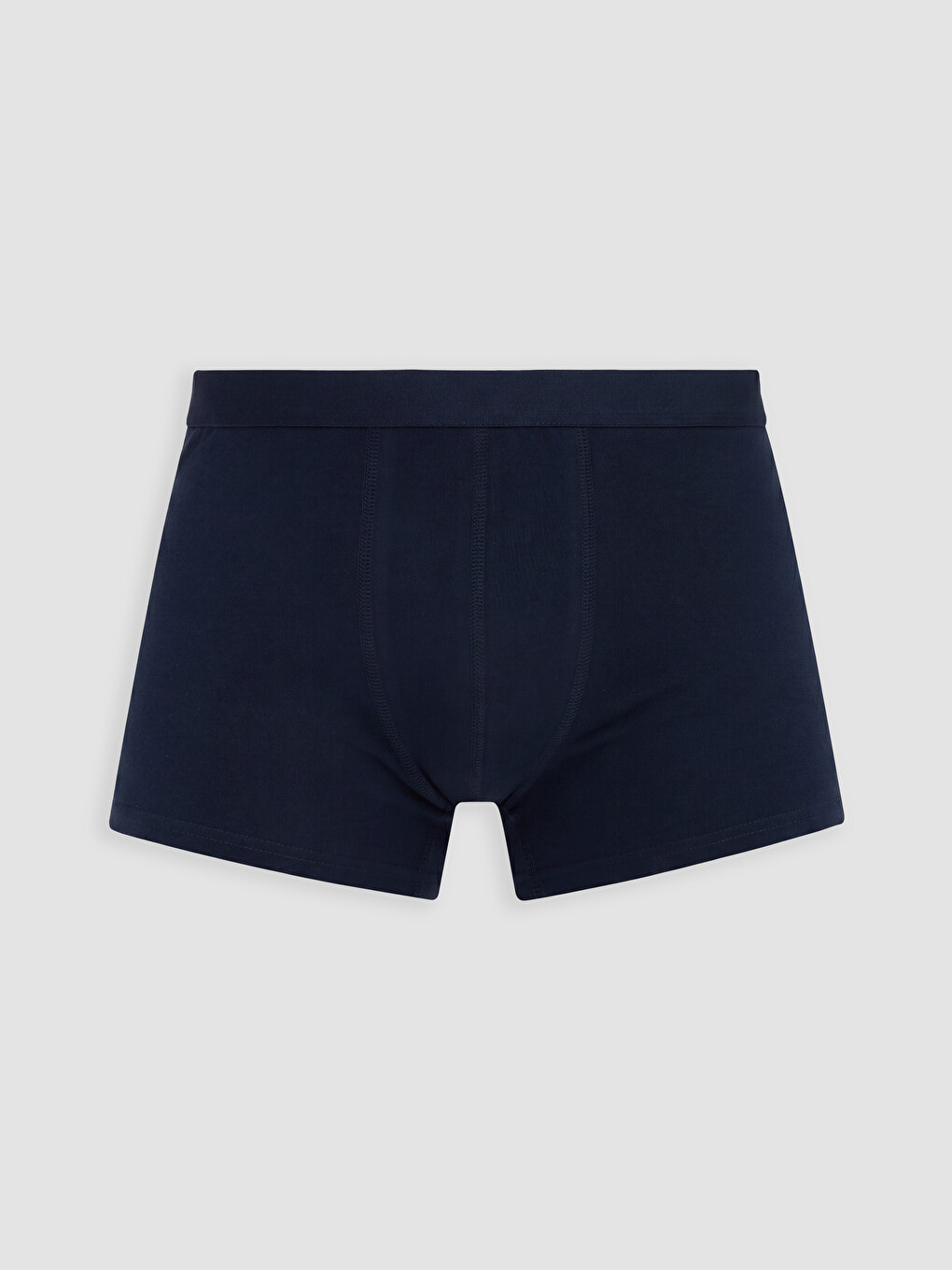 Lacivert Pamuklu Esnek Erkek Boxer 3'lü-1