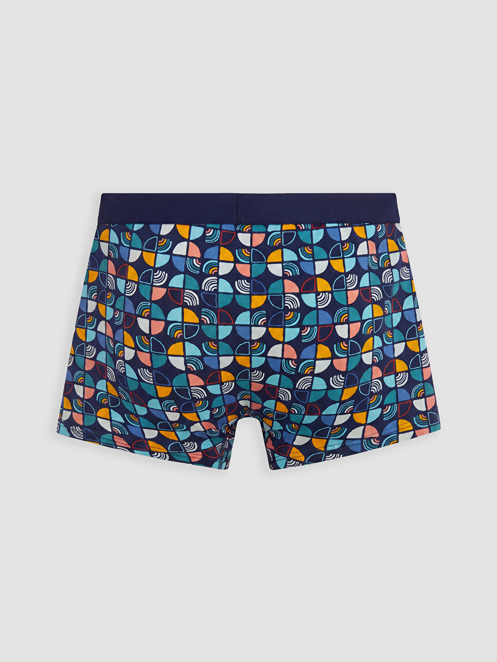 Lacivert Pamuklu Esnek Erkek Boxer 3'lü-6