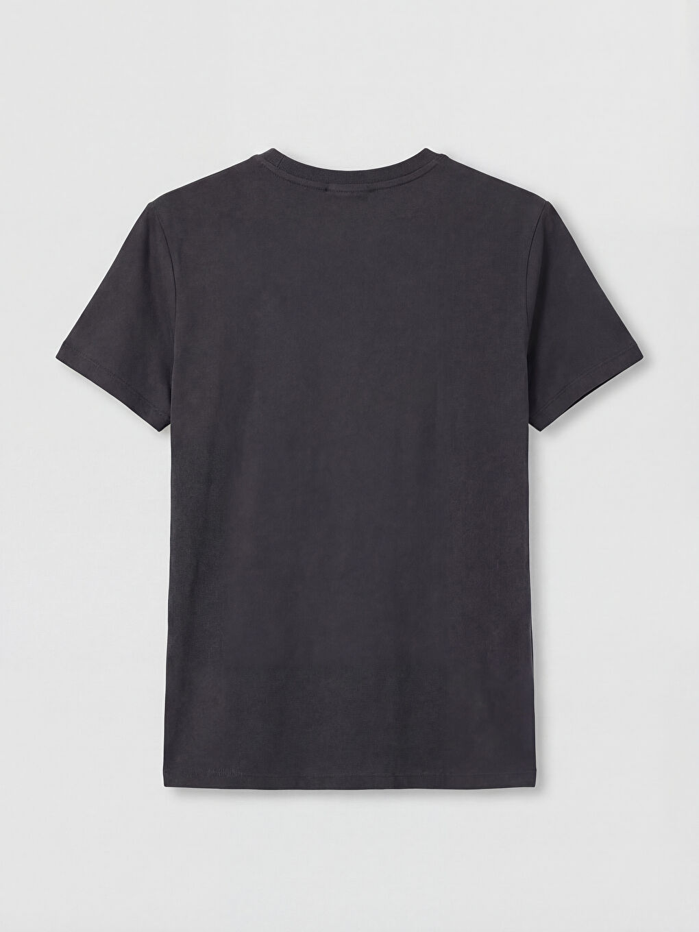 Siyah Bisiklet Yaka Fiyonk Baskılı Kadın Tişört-1