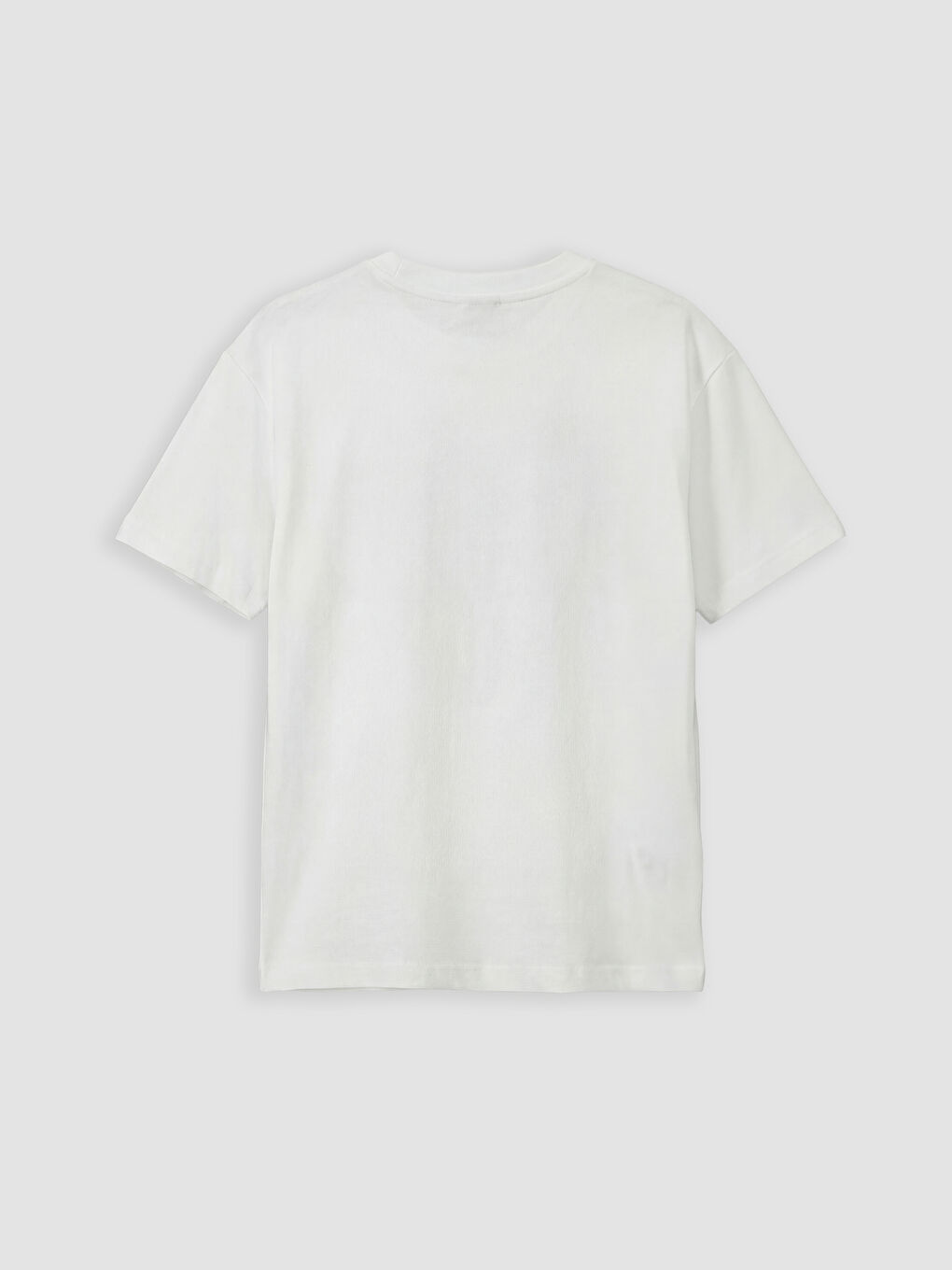 T-shirt à col rond imprimé pour fille-1