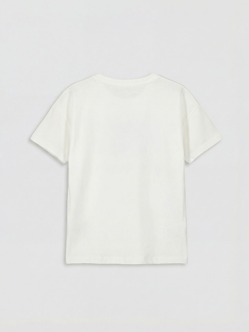 Ekru Bisiklet Yaka My Melody Baskılı Kız Çocuk Tişört-1