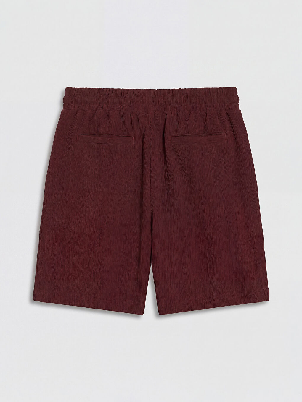 Bordo Standart Kalıp Erkek Şort-5