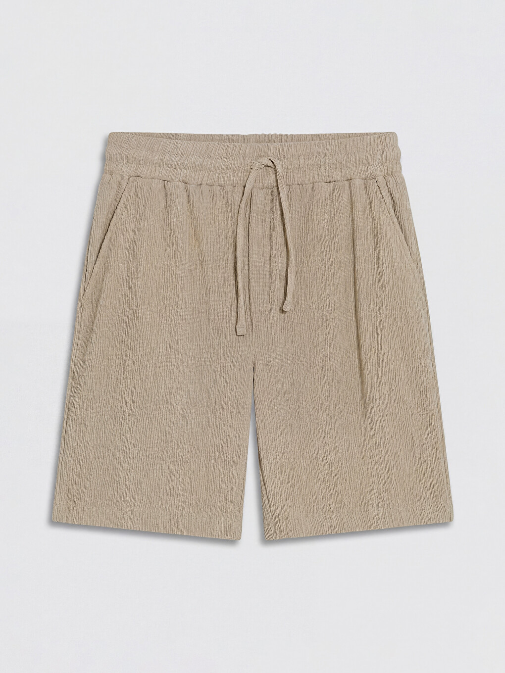 Bej Regular Fit Erkek Şort-4