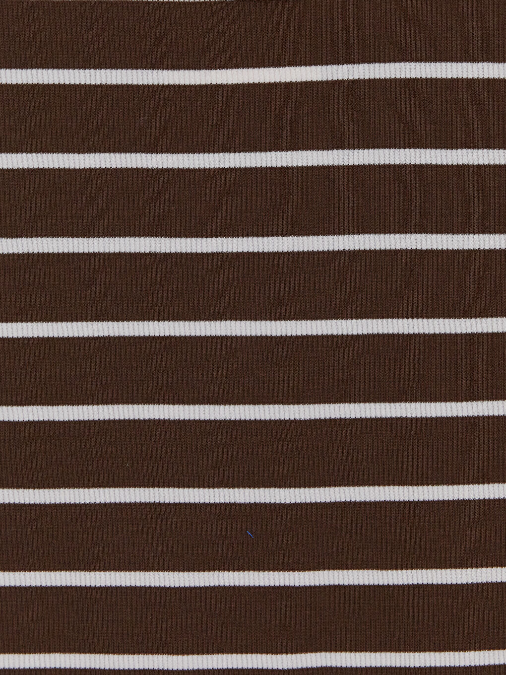 Kahverengi Bisiklet Yaka Çizgili Kadın Tişört-2