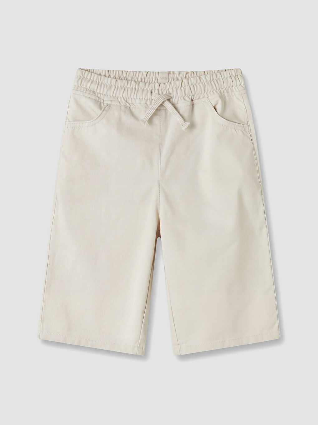 Bej Erkek Çocuk Gabardin Şort