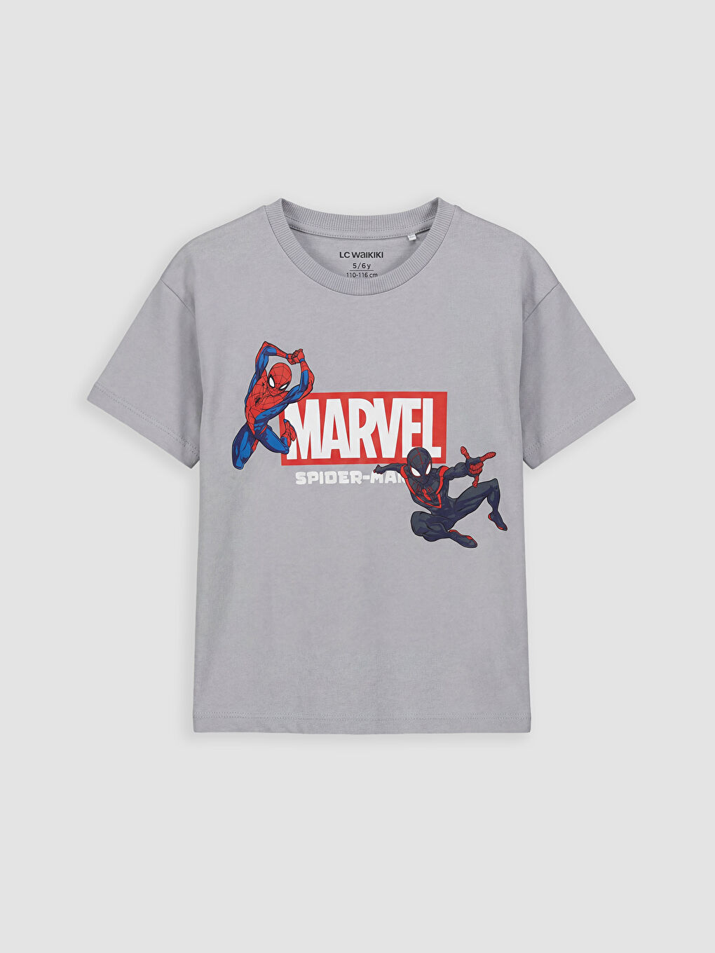 Gri Spider-Man Baskılı Erkek Çocuk Takım-1