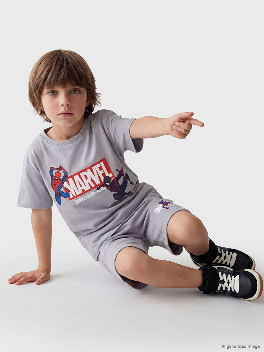 Spider-Man Printed Boys' Set-1
