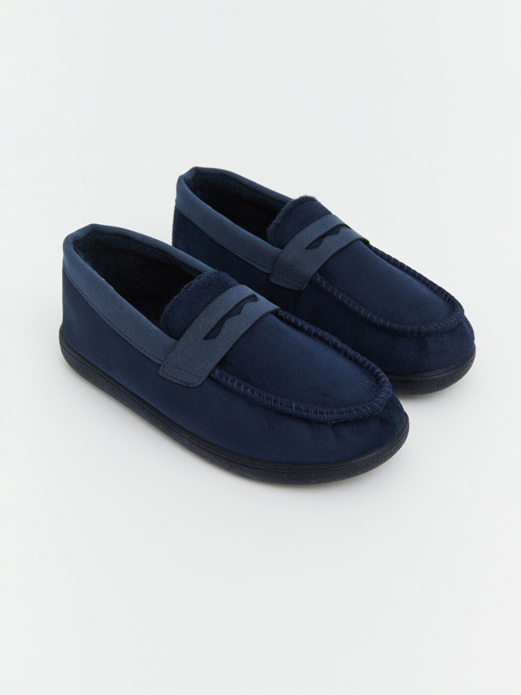 Lacivert Süet Görünümlü Erkek Çocuk Loafer