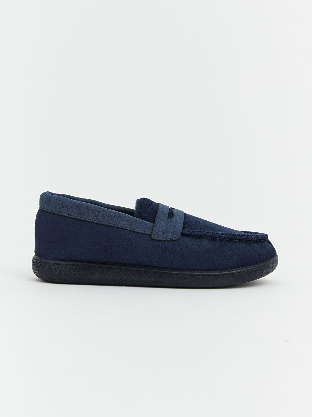 Lacivert Süet Görünümlü Erkek Çocuk Loafer-1