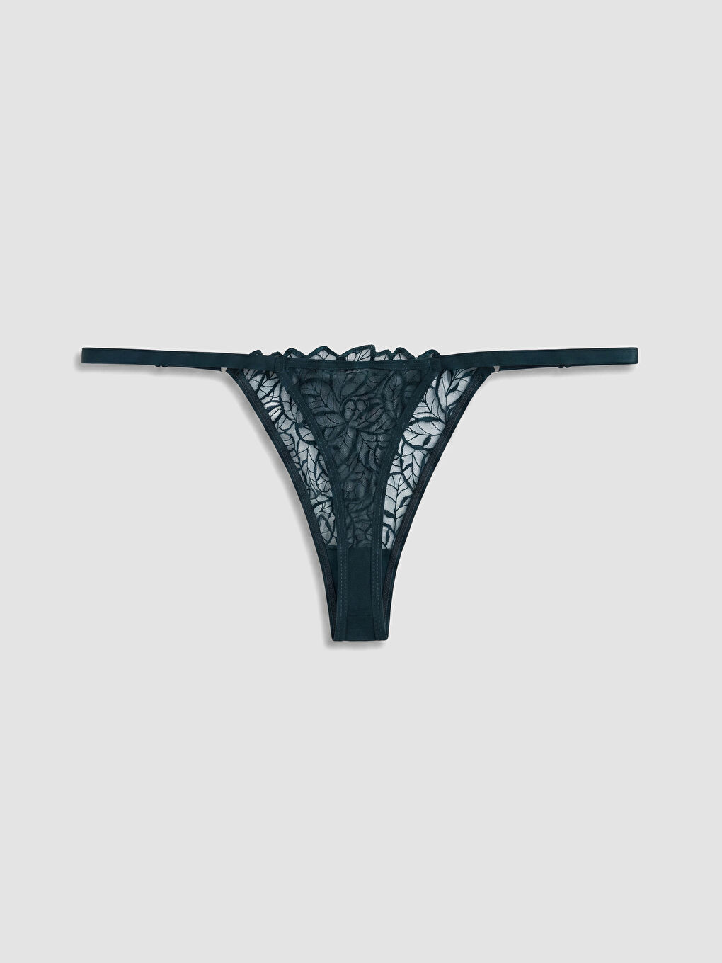Yeşil Dantelli Fantezi Tanga Külot-1