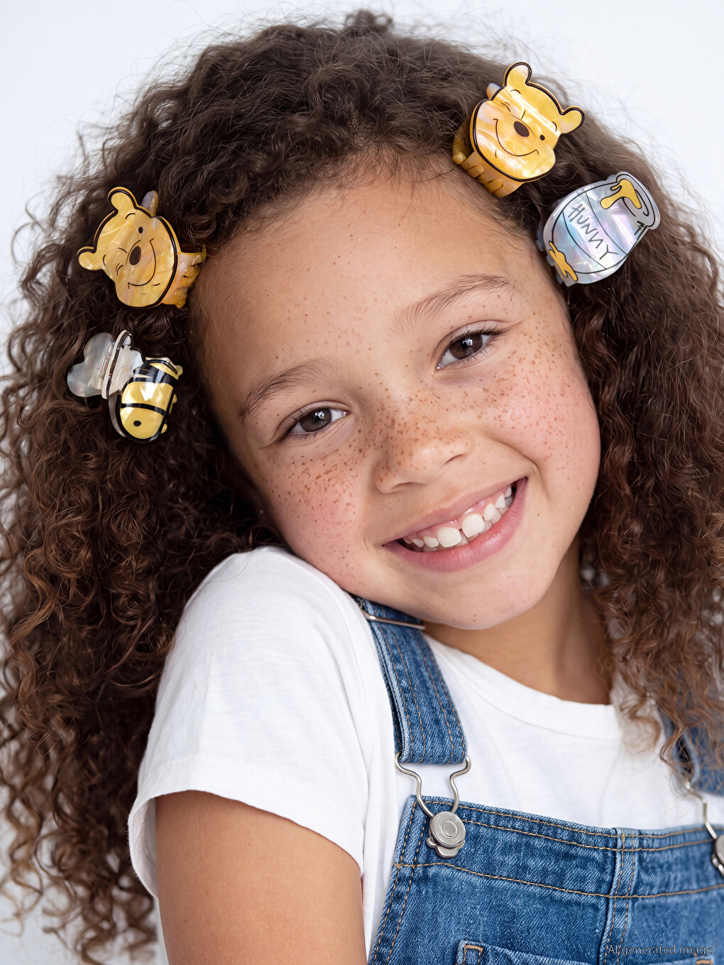 Winnie The Pooh Printed Girls' Claw Clip Set 4-pack
