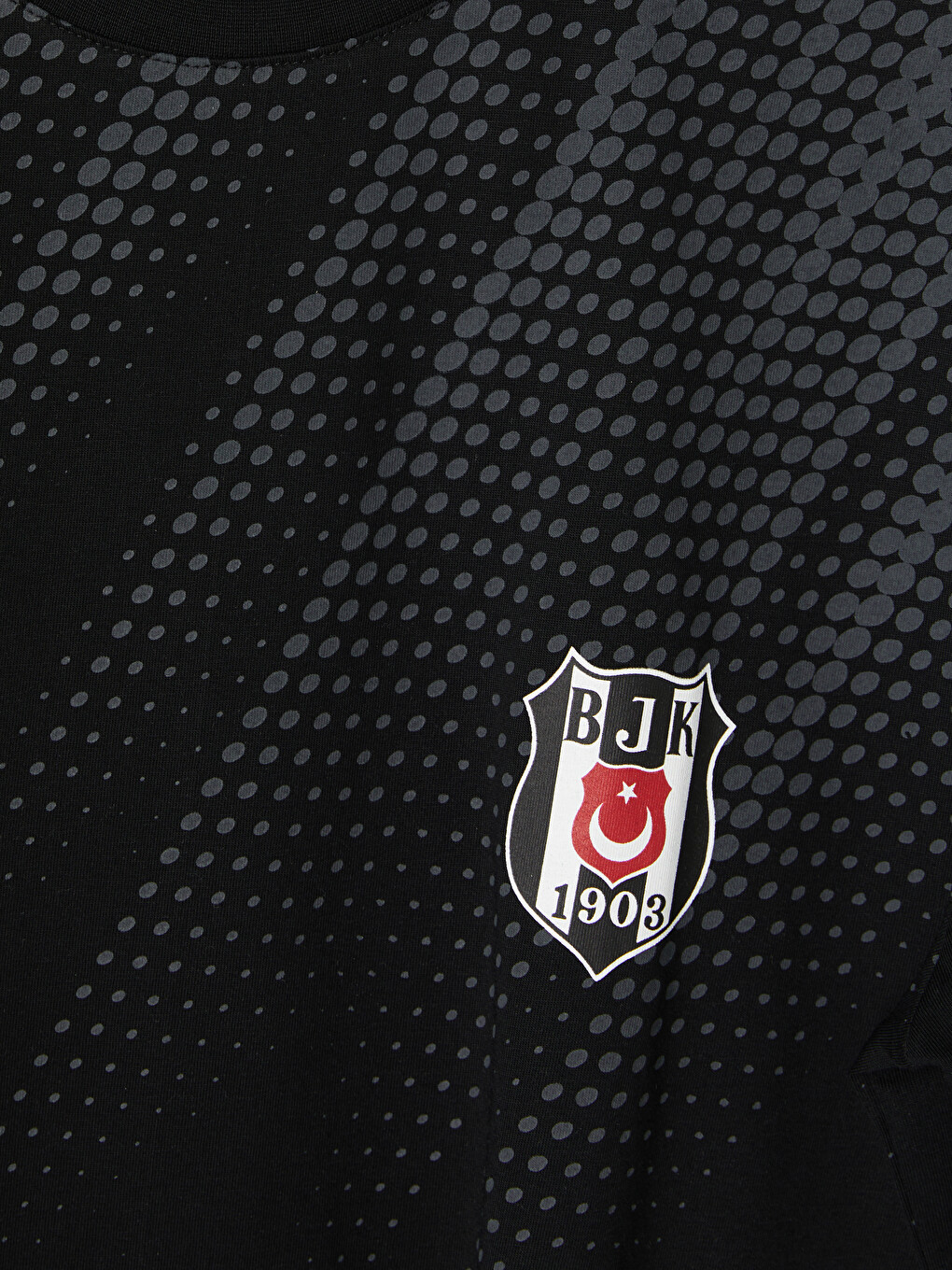 Siyah Regular Fit Beşiktaş Baskılı Erkek Pijama Takımı-1