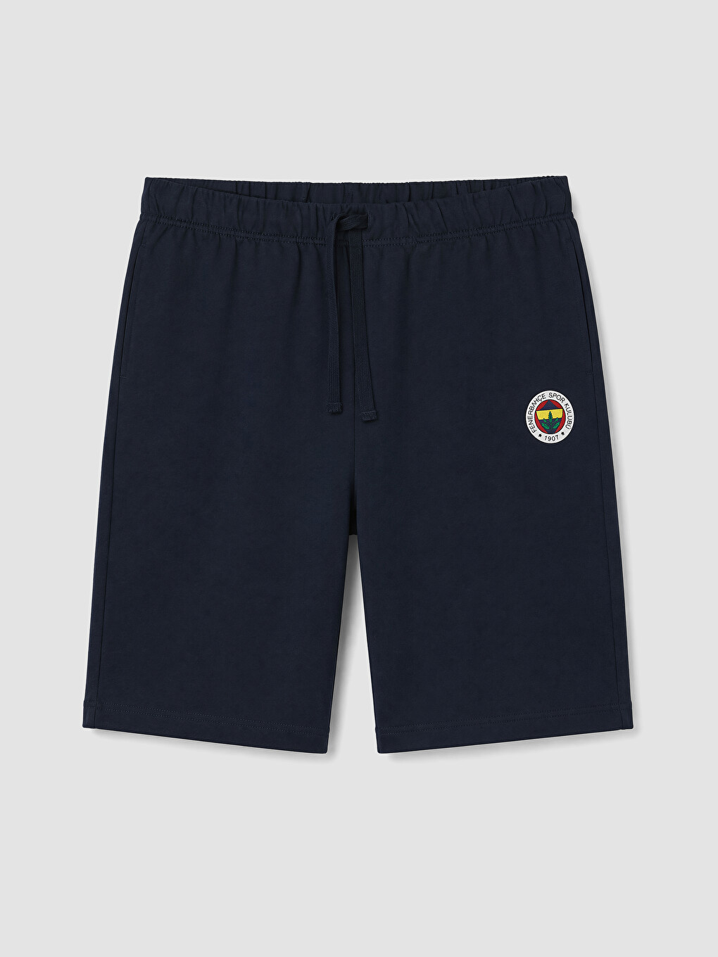 Lacivert Fenerbahçe Baskılı Erkek Şortlu Pijama Takımı-4