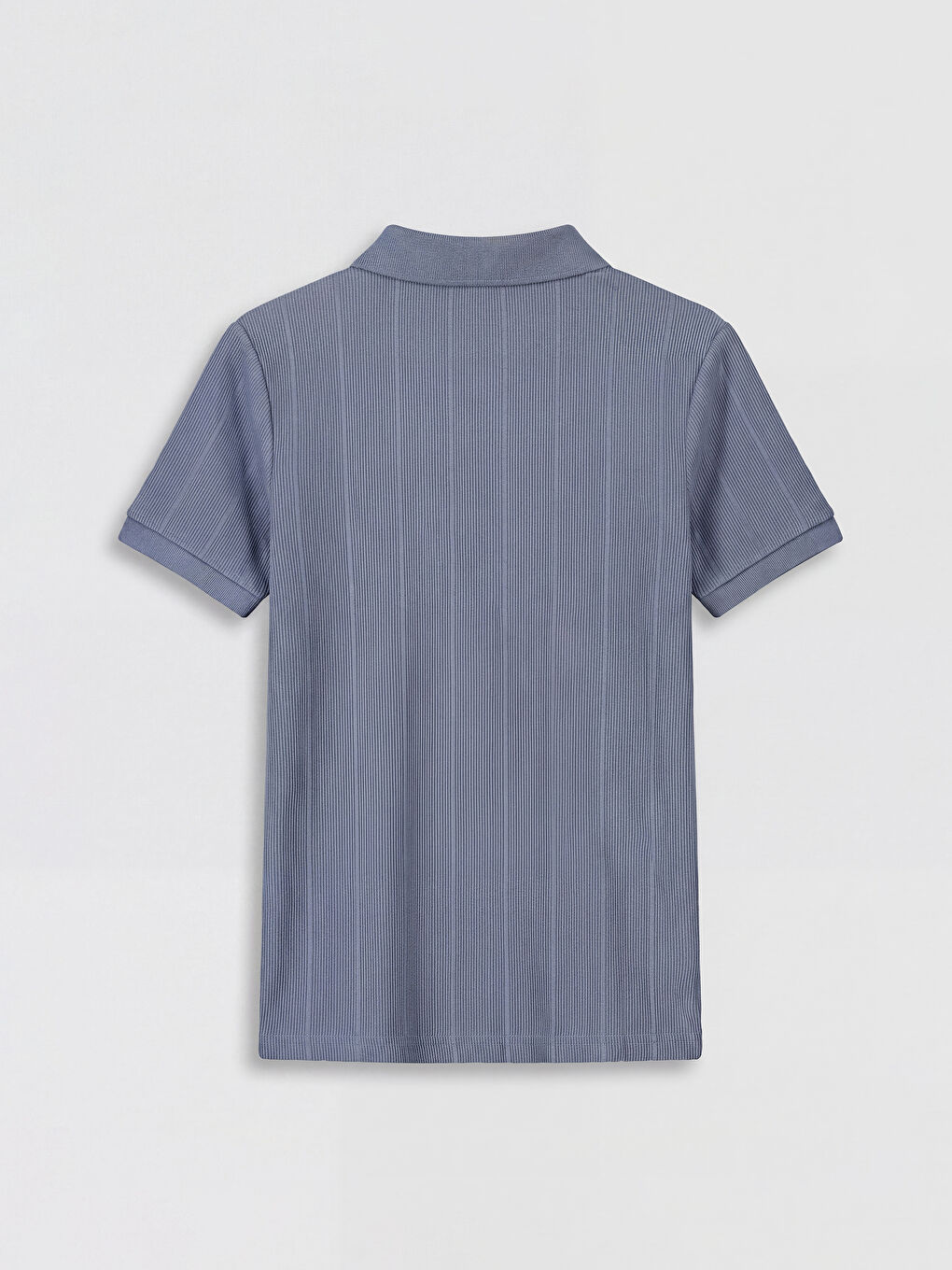 Mavi Polo Yaka Erkek Çocuk Tişört-1