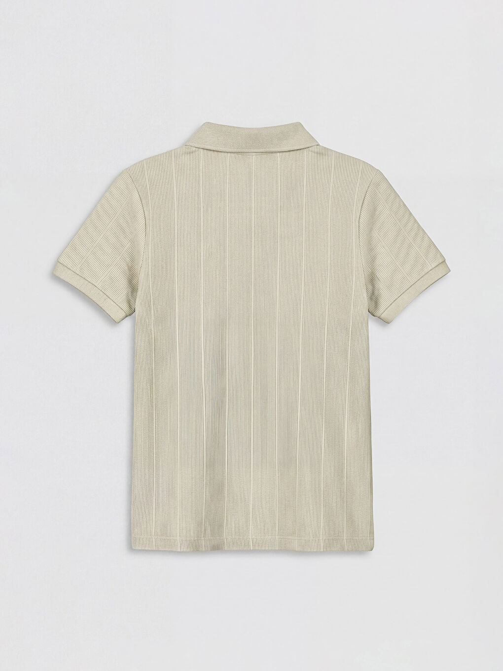 Gri Polo Yaka Erkek Çocuk Tişört-1