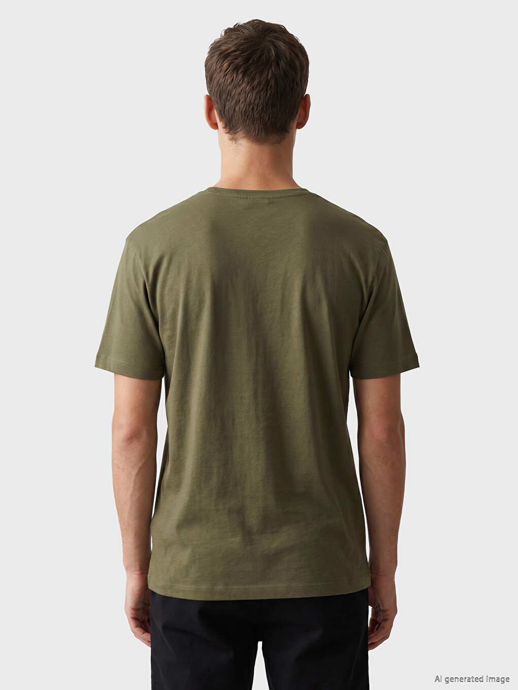 Henley Neck Men's Jersey T-shirt-4