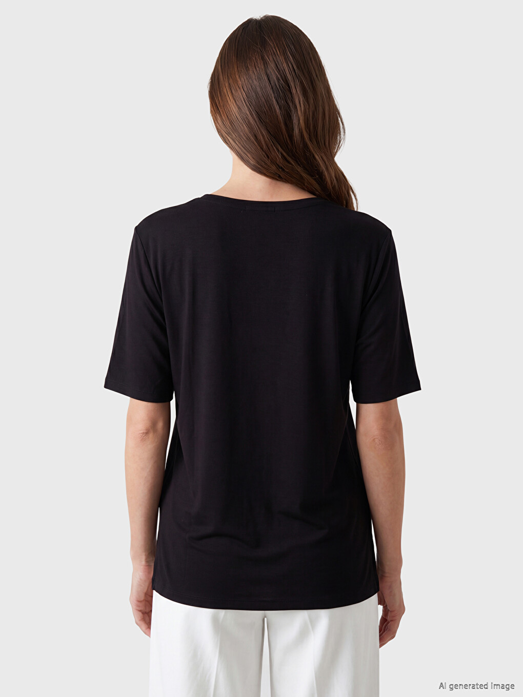 T-shirt Me Motive Me Jakë Të Rrumbullakët Për Gra-3
