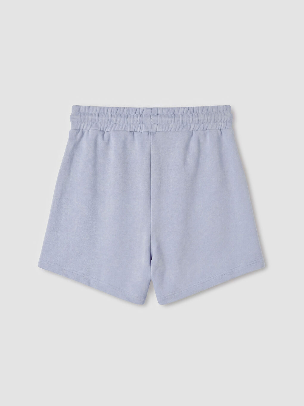 Lila Beli Lastikli Kadın Şort-1