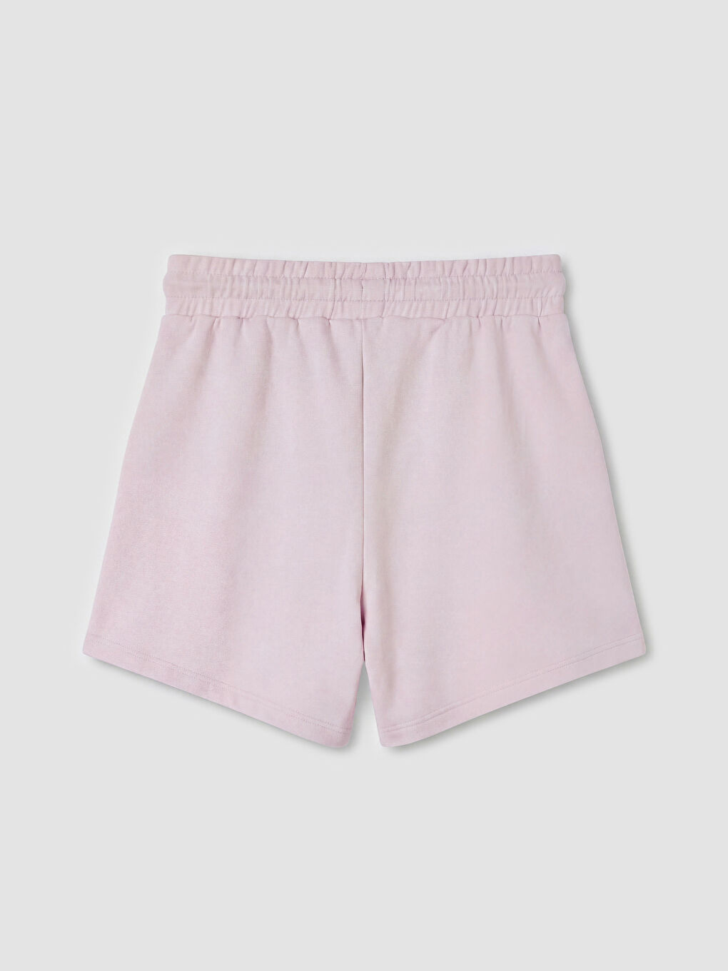 Pembe Beli Lastikli Kadın Şort-1