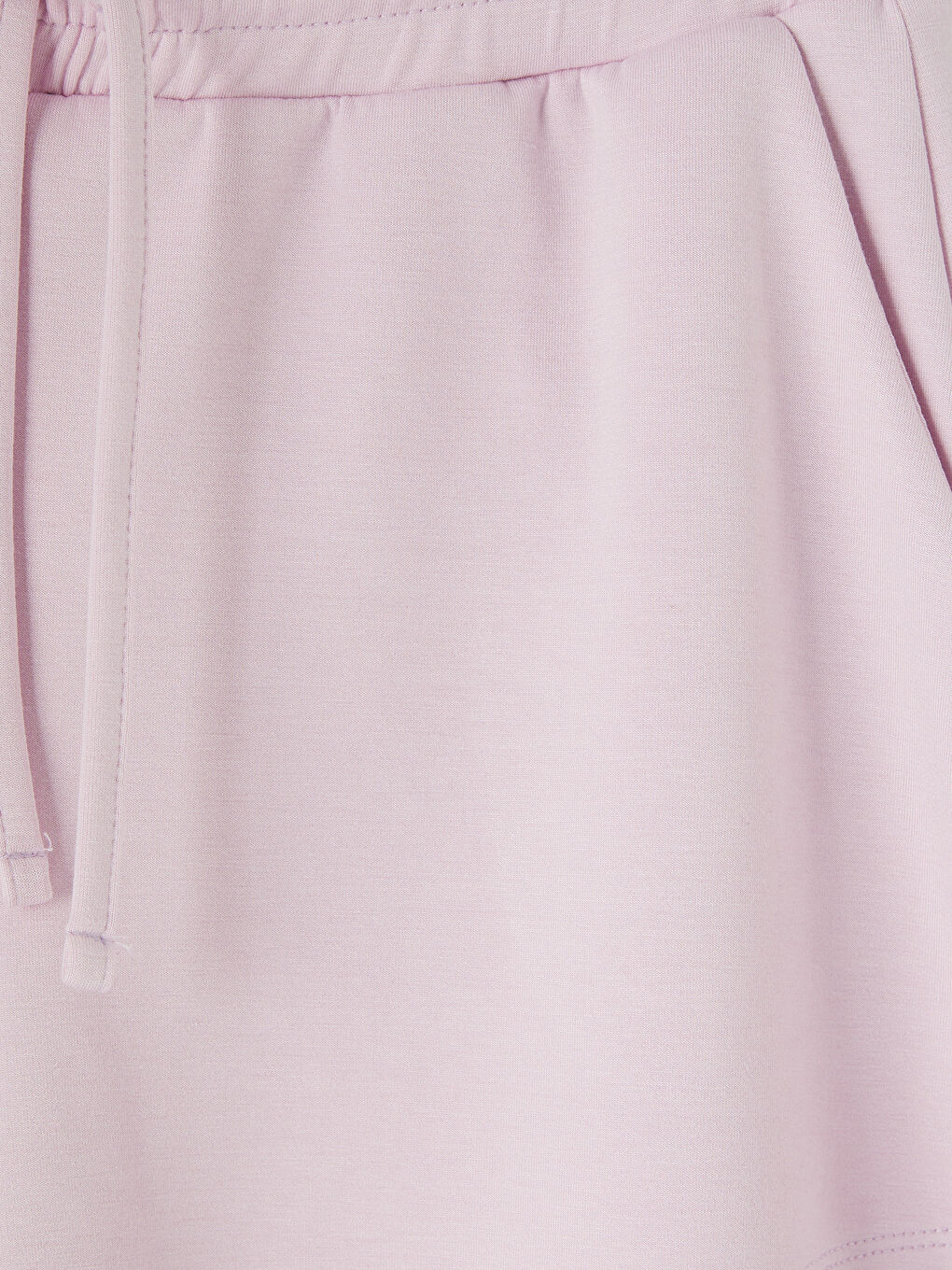 Pembe Beli Lastikli Kadın Şort-2